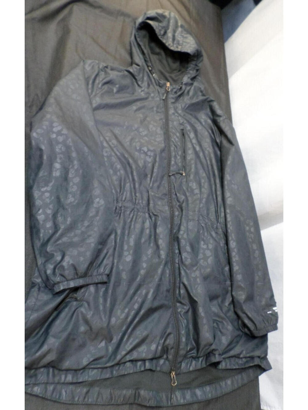 DESIGNER NEW BALANCE 100% POLYESTER WINDBREAKER BLACK JACKET SIZE 2X-LARGE